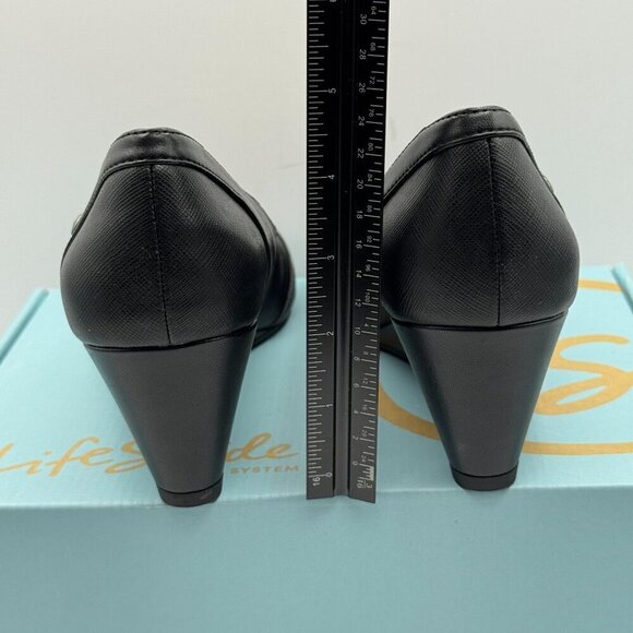 LifeStride Womens Black Heirloom Dreams Wedge Shoes Size 10M Comfort Soft System - Picture 4 of 8